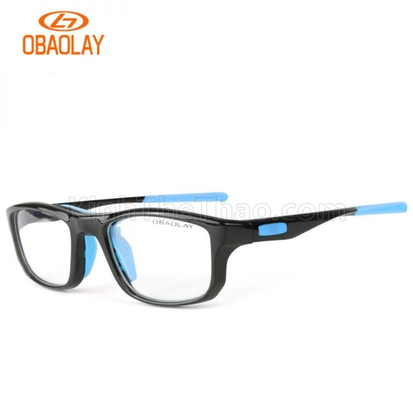 Bộ Kính Thể Thao Siêu Nhẹ 2 Chức Năng Thích Hợp Chạy Bộ Bóng Rổ Bóng Đá - Đen Xanh Dương