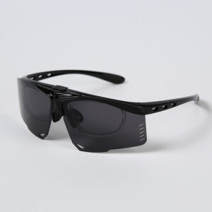 Kính Thể Thao Pickleball Tennis Tròng Lật Gắn Được Mắt Cận R821 - Gọng Đen Mắt Đen