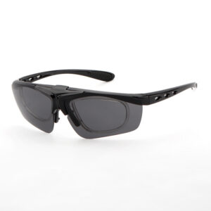 Kính Chơi Pickleball Tennis Cho Nữ - Kính Thể Thao Ngoài Trời Cho Nữ Hoặc Người Mặt Nhỏ - Có Khung Gắn Cận - Gọng Đen Mắt Đen