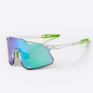 Kính Thể Thao Pickleball Chạy Bộ Đạp Xe S5 Mắt Tráng Gương - Gọng Trắng Xanh