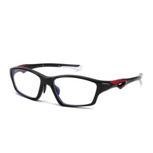 Kính Bảo Hộ Chơi Pickleball Tennis R278 Lắp Được Cận Viễn Loạn - Có Gài Giữ Kính - Đen Đỏ