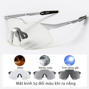 gọng kính thể thao đạp xe chơi pickleball đổi màu