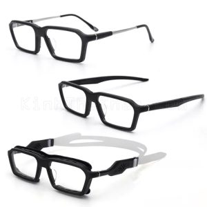 Bộ Kính Thể Thao Cao Cấp 3 Chức Năng Gọng Titan BASTO BL030 - Gọng Đen Tuyền